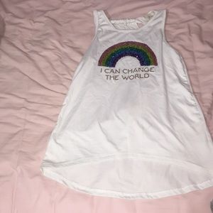 Tank top, dress shirt